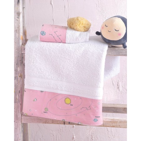 Σετ Βρεφικές Πετσέτες 2 Τεμαχίων Rythmos Venus Ροζ