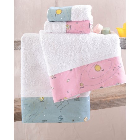 Σετ Βρεφικές Πετσέτες 2 Τεμαχίων Rythmos Venus Ροζ