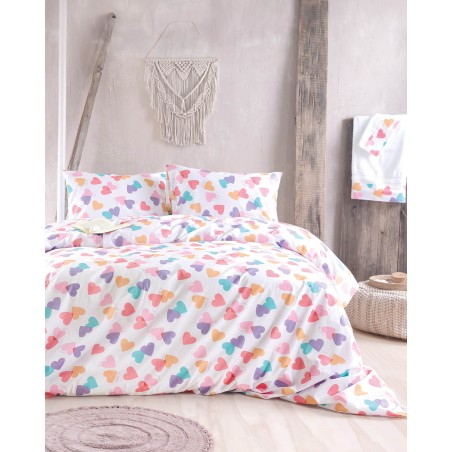 Σετ Σεντόνια Υπέρδιπλα 4 Τεμαχίων Rythmos Zoey 230x260