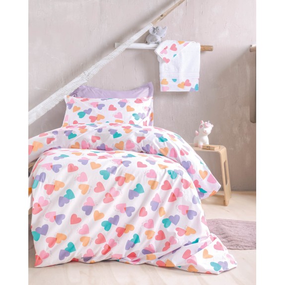 Σετ Σεντόνια Ημίδιπλα με Λάστιχο 3 Τεμαχίων Rythmos Zoey...