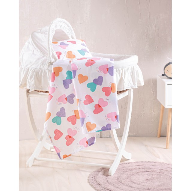 Σεντόνι Λίκνου Rythmos Zoey 80x110