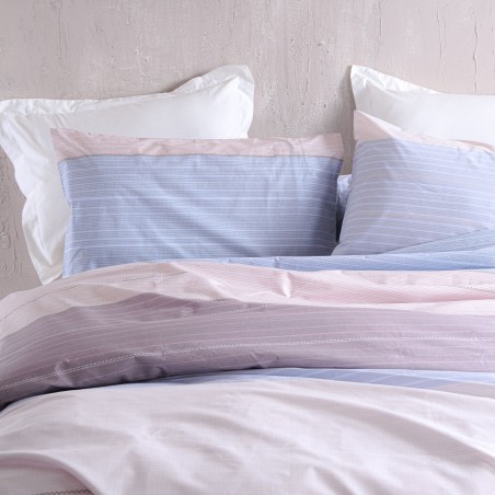 Σετ Παπλωματοθήκη Υπέρδιπλη 3 Τεμαχίων Rythmos Chelsea Μοβ -225x250