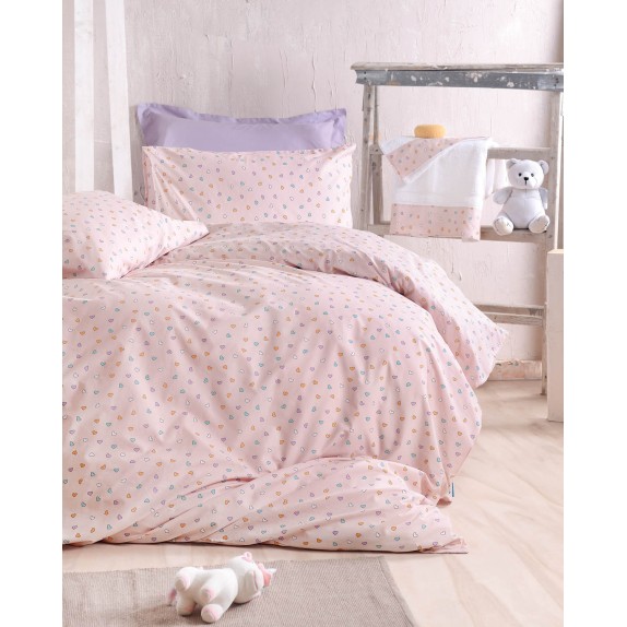 Σετ Σεντόνια Ημίδιπλα με Λάστιχο 3 Τεμαχίων Rythmos Tiny...