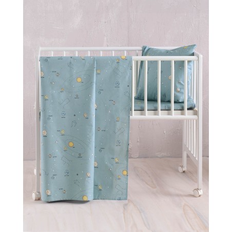 Σετ Παπλωματοθήκη Κούνιας 2 Τεμαχίων Rythmos Venus Πρασινο 100x150