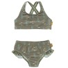 Σετ Μπικίνι μαγιό Fresk με προστασία UV50 Ocean Sea Green 7-8 ετών FR-SW2315-16-122