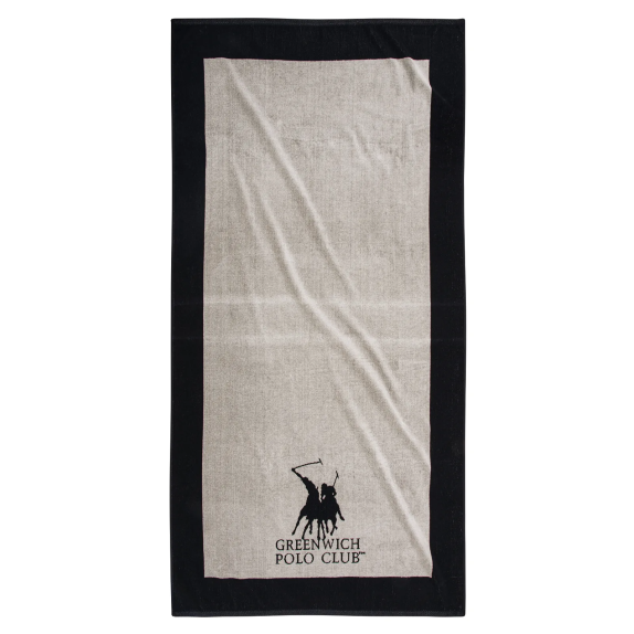 Πετσέτα Θαλάσσης Greenwich Polo Club 90x180 3858 Εκρού-...