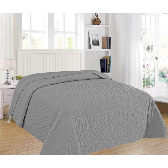 Κουβερλι Elegance Υπερδιπλο 220X240 Adam Home Polo Grey