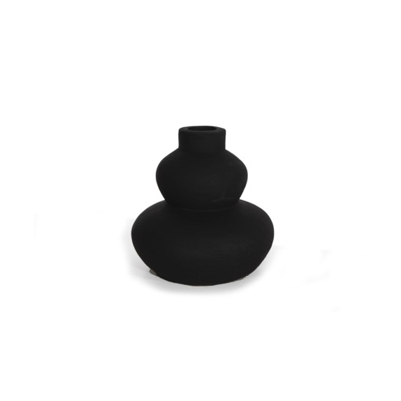 Διακοσμητικό Βάζο Paeon Black (20.5x19) Soulworks 0750004