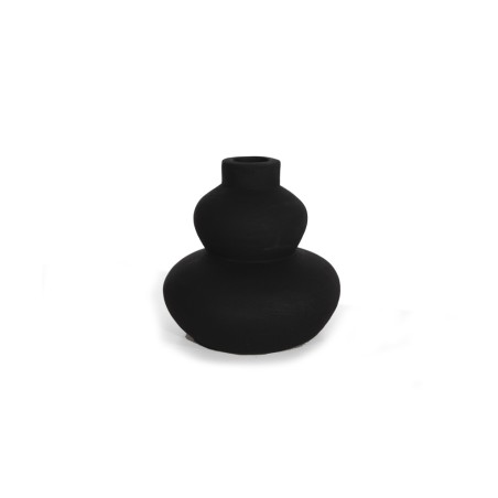 Διακοσμητικό Βάζο Paeon Black (20.5x19) Soulworks 0750004