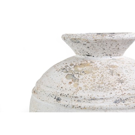 Διακοσμητικό βάζο Bianca Boho White Medium (35x35x40) GRC Soulworks 0630034