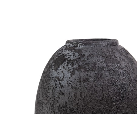Κεραμικό Διακοσμητικό Βάζο Siso Nic Black Spot Gray Large (27x27x40) Soulworks 0630058