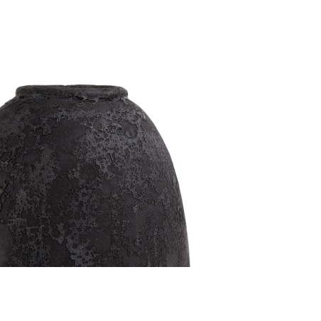 Κεραμικό Διακοσμητικό Βάζο Siso Nic Black Spot Gray Medium (24x24x36) Soulworks 0630059
