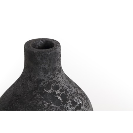 Κεραμικό Διακοσμητικό βάζο Siso Oki Black Spot Silver Large (26x18x70) Soulworks 0630018