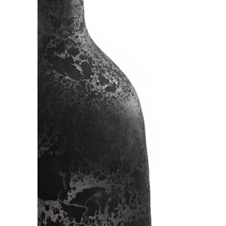 Κεραμικό Διακοσμητικό βάζο Siso Oki Black Spot Silver Large (26x18x70) Soulworks 0630018