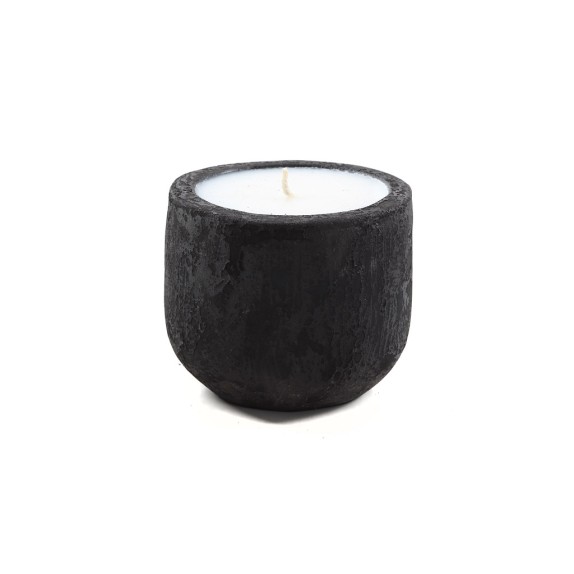 Κεραμικό Κηροπήγιο Mingi Black Spot Gray Large (15x15x14)...