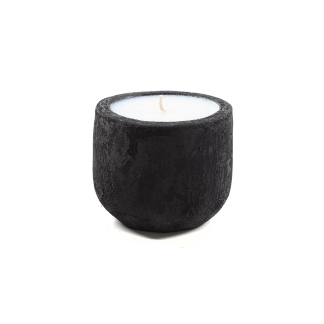 Κεραμικό Κηροπήγιο Mingi Black Spot Gray Large...