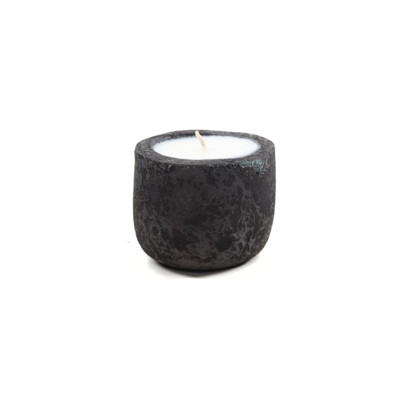 Κεραμικό Κηροπήγιο Mingi Black Spot Gray Medium...