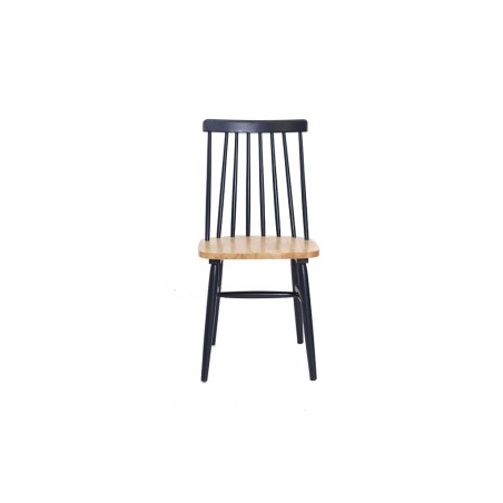 Καρέκλα Τραπεζαρίας Kristie Natural/Navy Blue (42x52x87) Soulworks 0600005