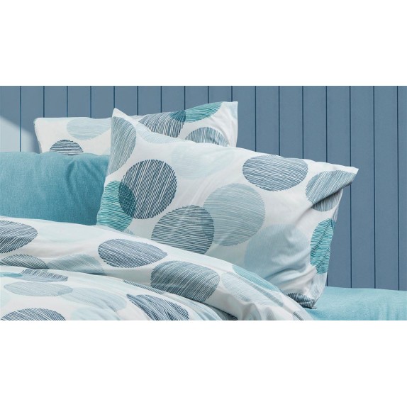 Μαξιλαροθήκη Dimcol Κοραλία 467 50X70 Petrol