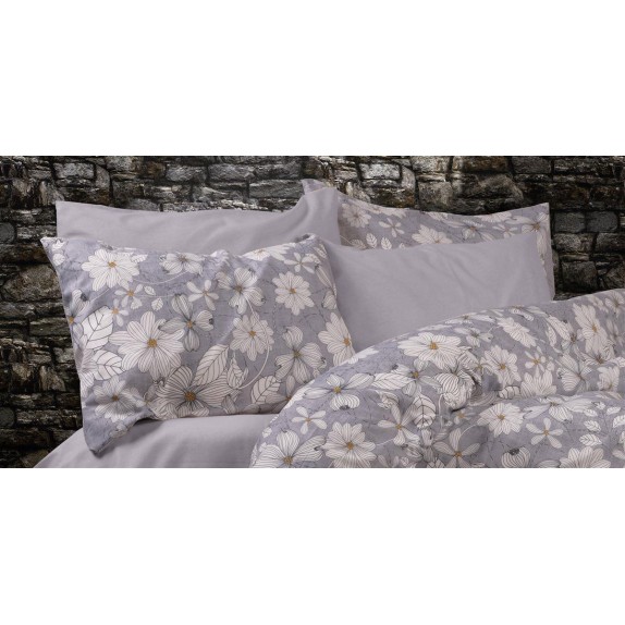 Μαξιλαροθήκη Dimcol Ήρα 426 50X70 Grey-