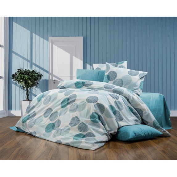 Σετ Σεντόνια King Size 4 Τεμαχίων Dimcol Κοραλία 467...