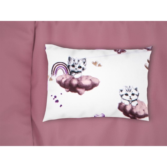 Βρεφική Μαξιλαροθήκη Dimcol Kitten 561 35X45 Mauve