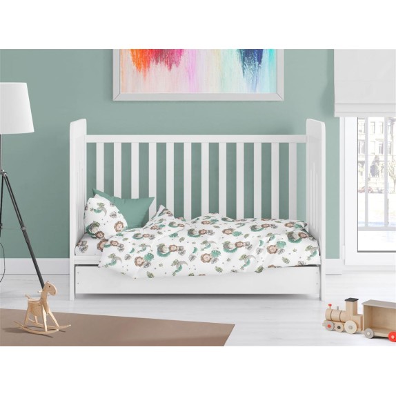 Βρεφική Παπλωματοθήκη Dimcol Lion 534 120X160 Green