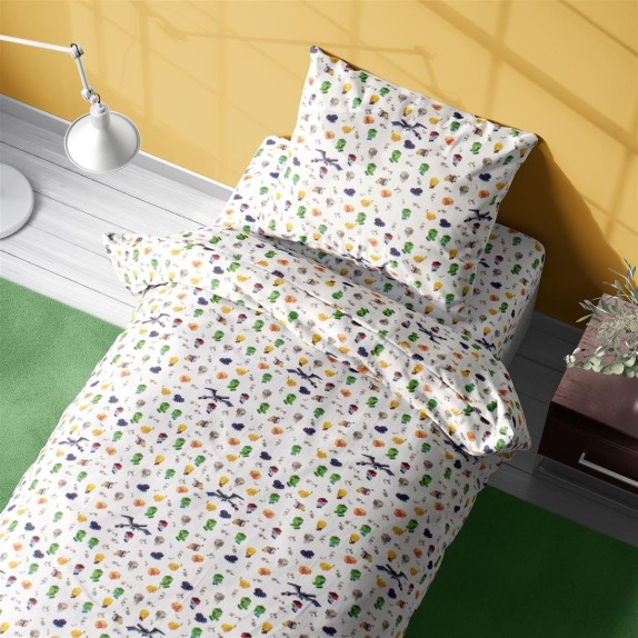 Σετ Παιδικά Σεντόνια Μονά 3 Τεμαχίων Dimcol Minecraft 565...