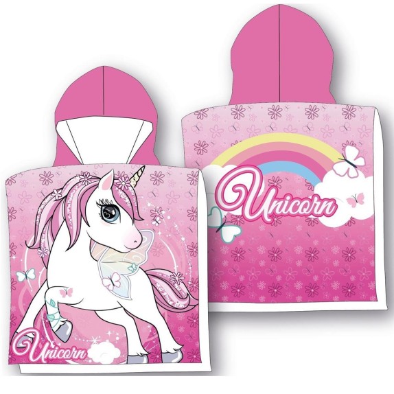 Πόντσο Θαλάσσης Dimcol Quick Dry Unicorn 24 50X100 Pink