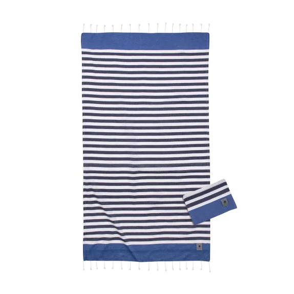 Σετ Πετσέτα Θαλάσσης Παρεό και Νεσεσέρ Greenwich Polo...