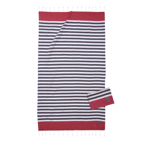 Σετ Πετσέτα Θαλάσσης Παρεό και Νεσεσέρ Greenwich Polo Club 3827 90x170