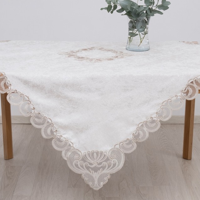 Καρέ Dimeco 100x100 2138 Ecru