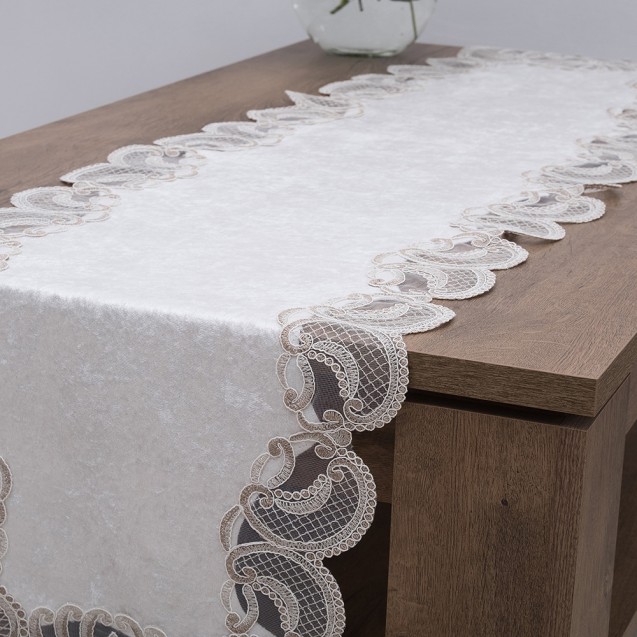 Τραπεζομάντηλο Dimeco 140x140 2138 Ecru