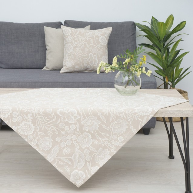Τραπεζομάντηλο Dimeco 135x135 8095 Beige