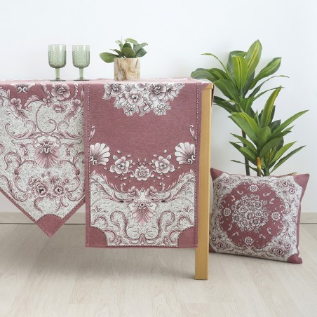 Μαξιλαροθήκη Διακόσμησης Dimeco Μονής Όψης 45x45 Adel Rose