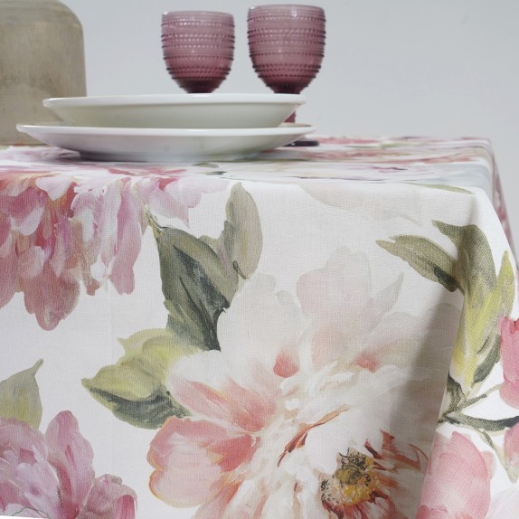 Τραπεζομάντηλο Dimeco Digital Print 135x260 Blossom White