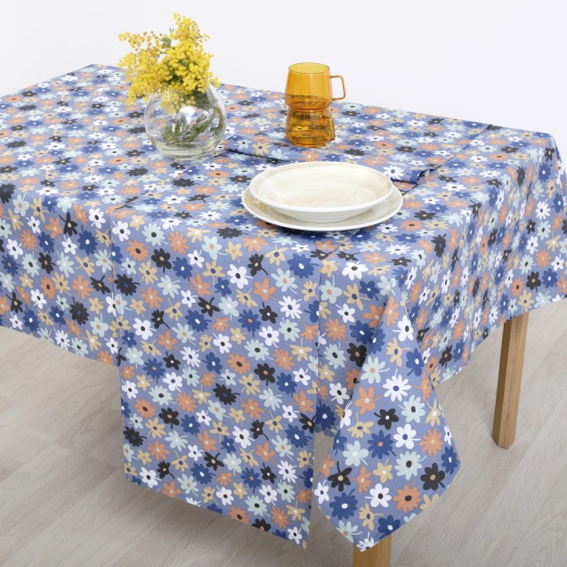 Τραπεζομάντηλο Dimeco 140x300 Maya Blue