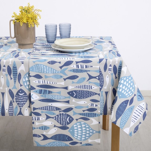 Τραπεζομάντηλο Dimeco 140x260 Aquarius