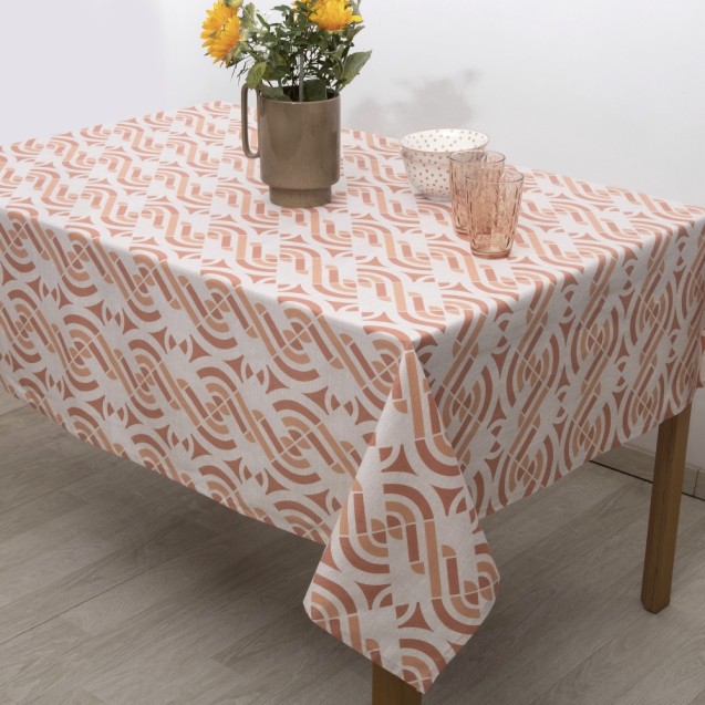 Τραπεζομάντηλο Dimeco 135x180 Nora Terracotta