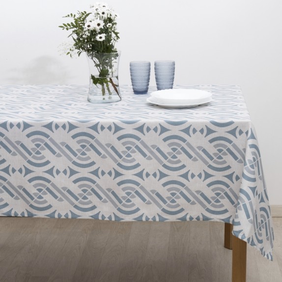 Τραπεζομάντηλο Dimeco 135x135 Nora Blue