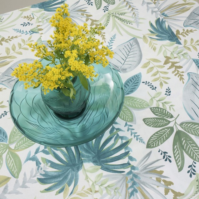 Τραπεζομάντηλο Dimeco 135x180 Leaves Green