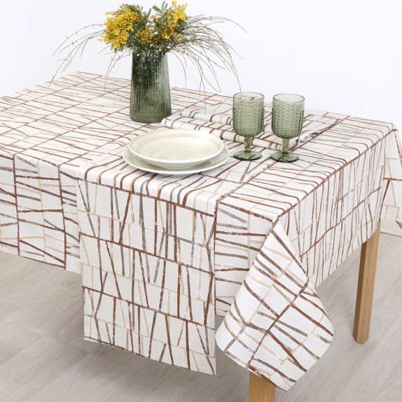 Τραπεζομάντηλο Dimeco 135x135 Indy Brown