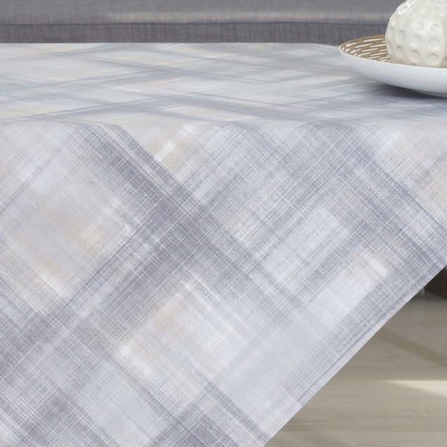 Τραπεζομάντηλο Dimeco 140x260 Check Grey