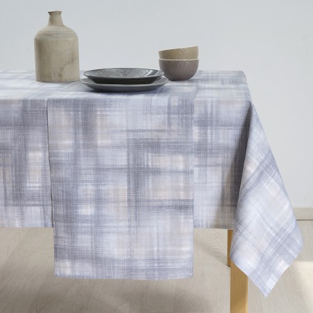 Τραπεζομάντηλο Dimeco 140x220 Check Grey