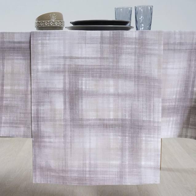 Τραπεζομάντηλο Dimeco 140x220 Check Brown