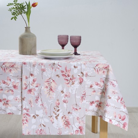 Τραπεζομάντηλο Dimeco 140x300 Botanic Salmon