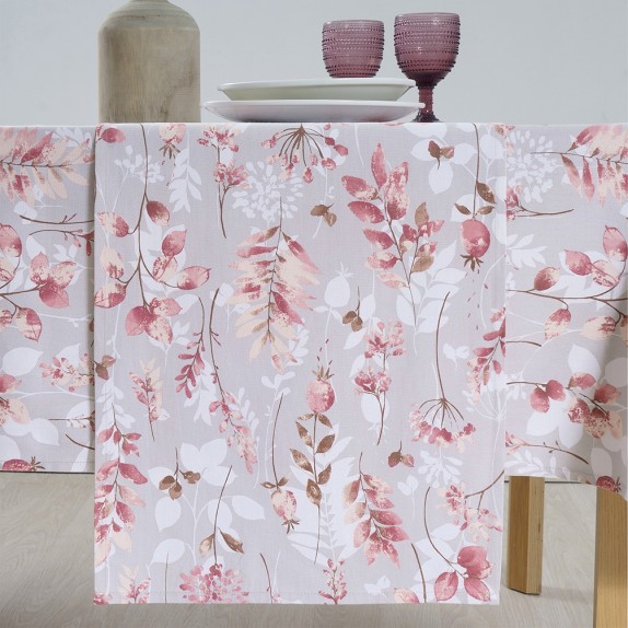 Τραπεζομάντηλο Dimeco 140x260 Botanic Salmon