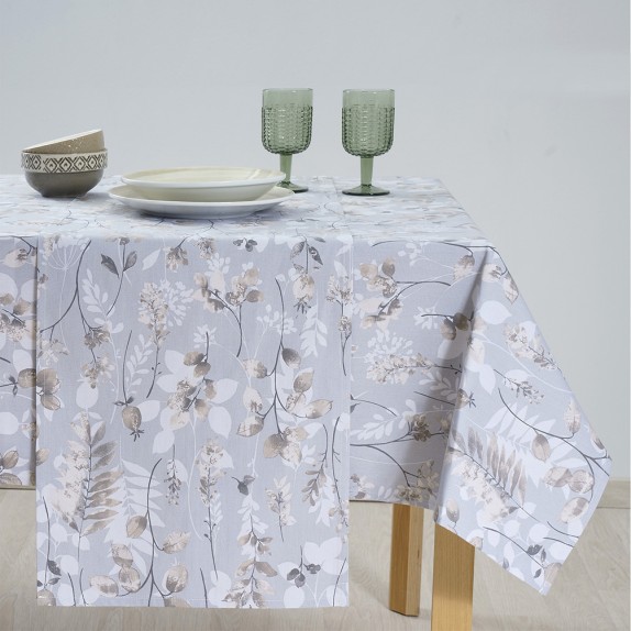 Τραπεζομάντηλο Dimeco 135x180 Botanic Grey