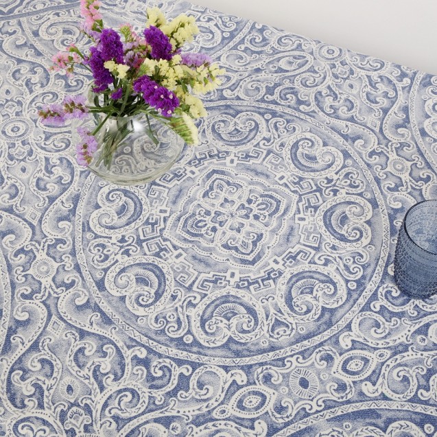 Τραπεζομάντηλο Dimeco 140x180 Capri Blue