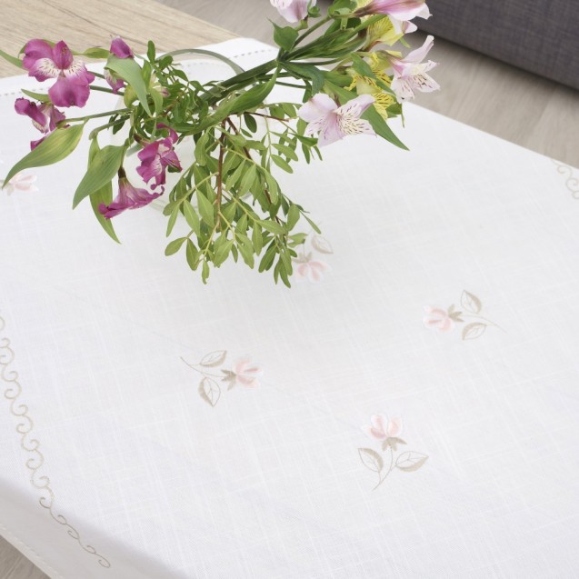 Τραπεζομάντηλο Dimeco 140x140 Yg-xj Ecru